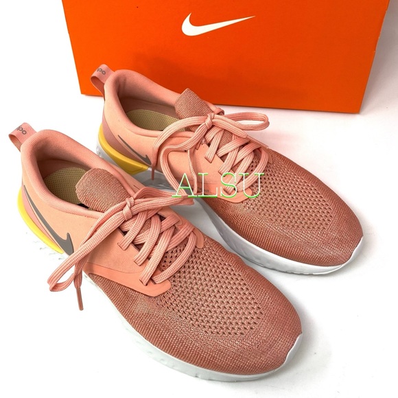 🌿Sale🌿 Nike Odyssey React 2 Flyknit Pink Quartz Women’s AH1016 602 - Picture 8 of 11